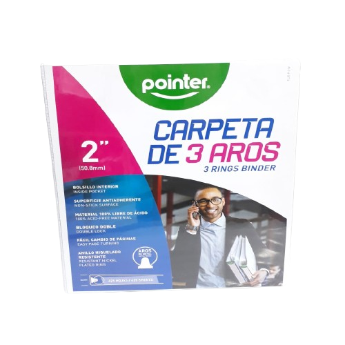 CARPETA POINTER 2" FLIG-P-2-W