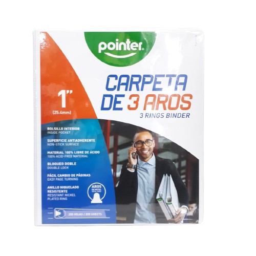 CARPETA POINTER 1" FLIG-P-1-W