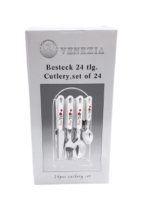 SET CUBIERTO ZQ1384/ ZQ1255 X 24 VENEZIA