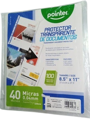 PROTECTOR DOCUM PNT-FP-4-100 POINTER