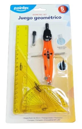 JUEGO GEOME RU-020C  X5 C/COMPAS