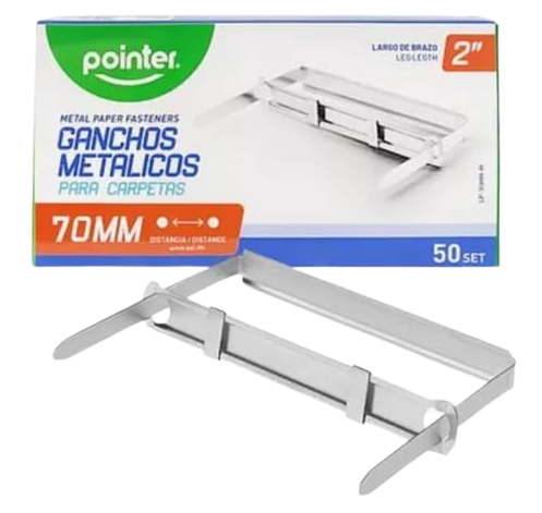 GANCHO P CARPETA X50 LP-70MM-M POINTER