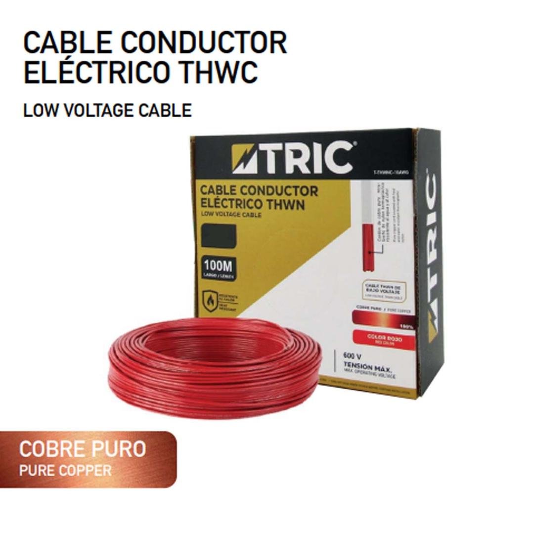 CABLE ELE 10 T-THWNC-10AWG-RD 1 TRIC