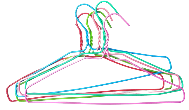 GANCHO ROPA X09 FORRADO INFANTIL